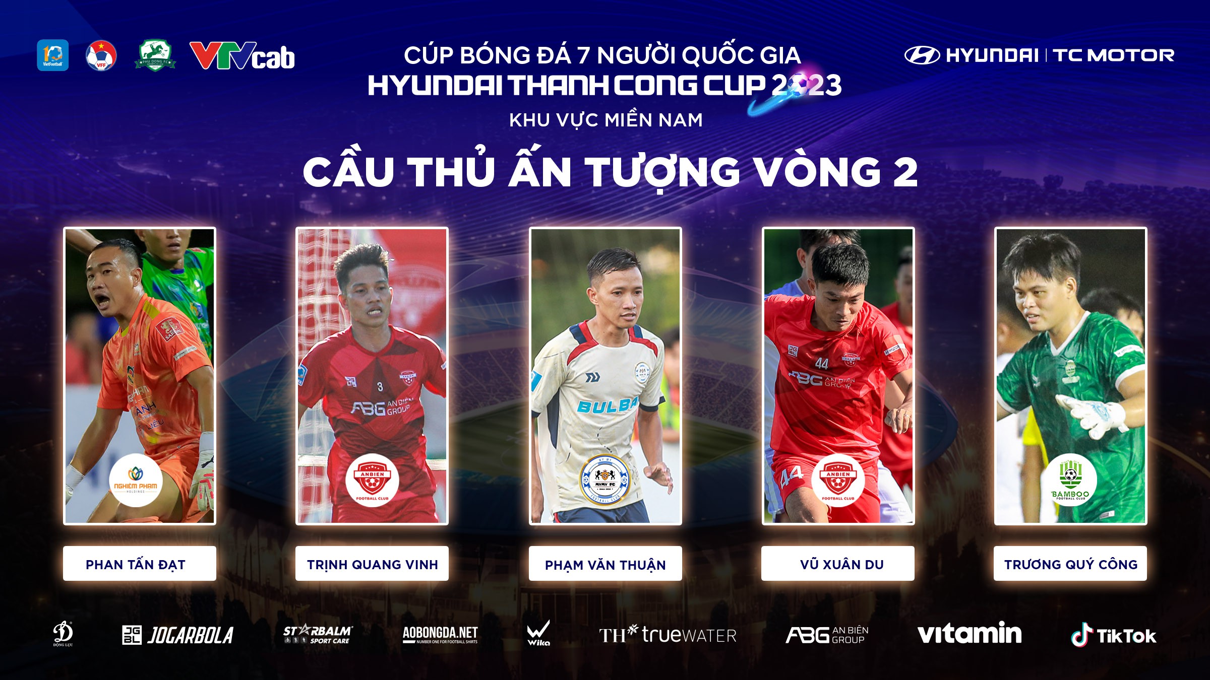 Bình chọn cầu thủ ấn tượng vòng 2 VSC-S3 khu vực miền Nam